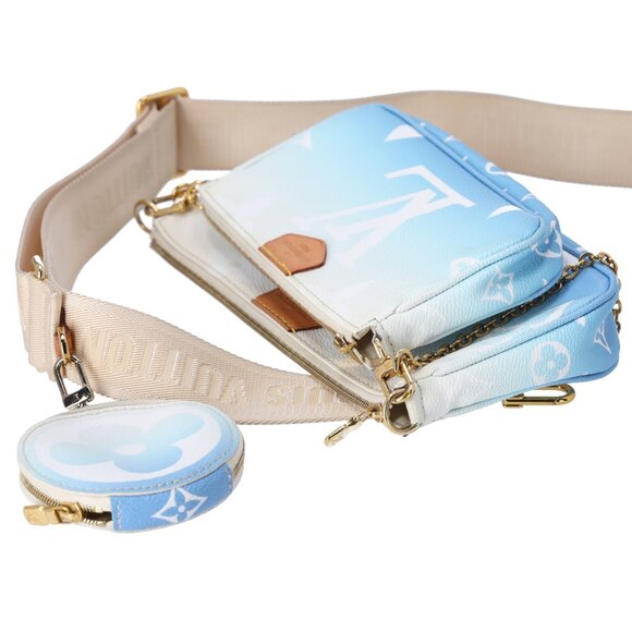 Louis Vuitton By The Pool Multi Pochette Accessories Giant Monogram Blue - Picture 8 of 9